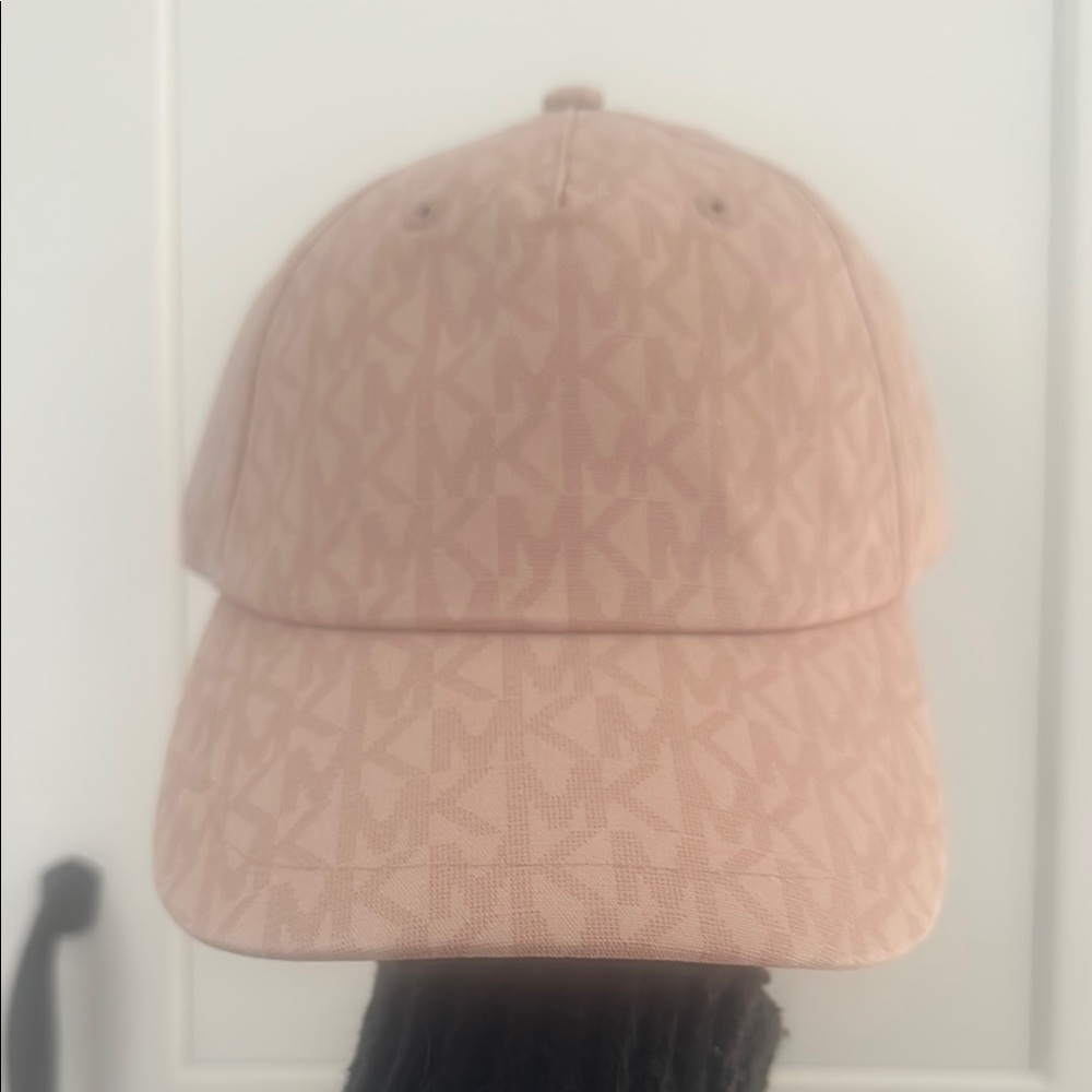 Michael Kors Light Pink Monogram Hat